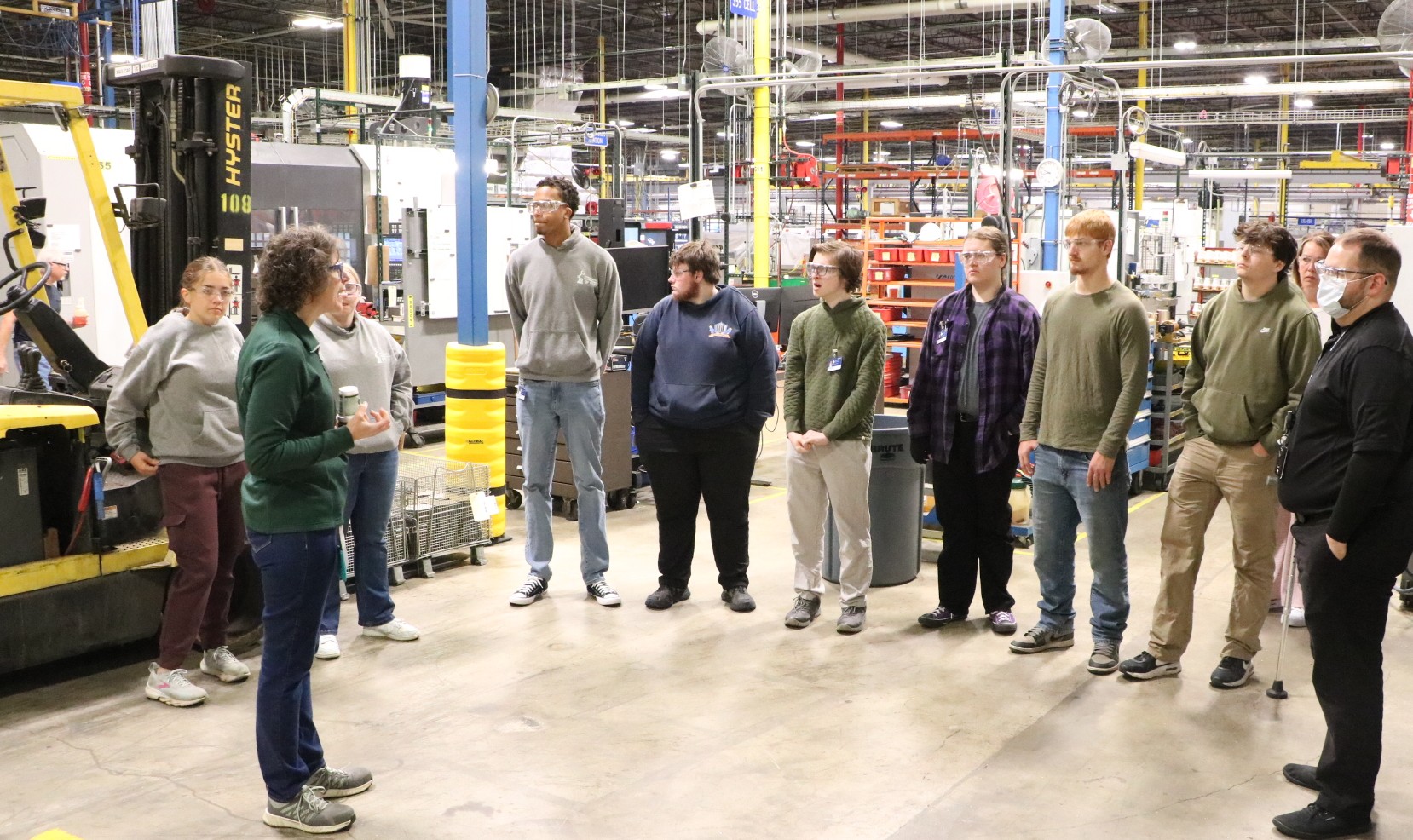 Tour group in Mason, MI